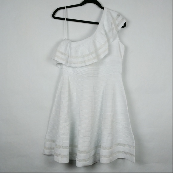 Ted Baker Streena Skater One Shoulder Ruffle Dress - Picture 2 of 7